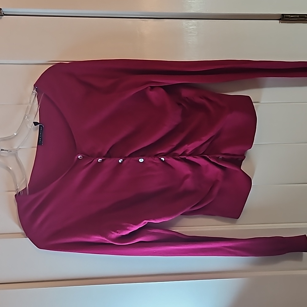 Fuchsia cardigan